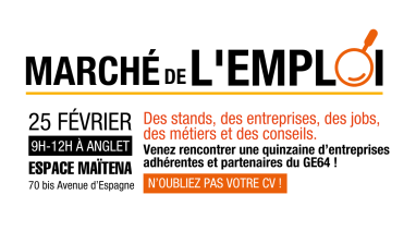 Marché de l'Emploi du GE64 à anglet le 25 février 2025
